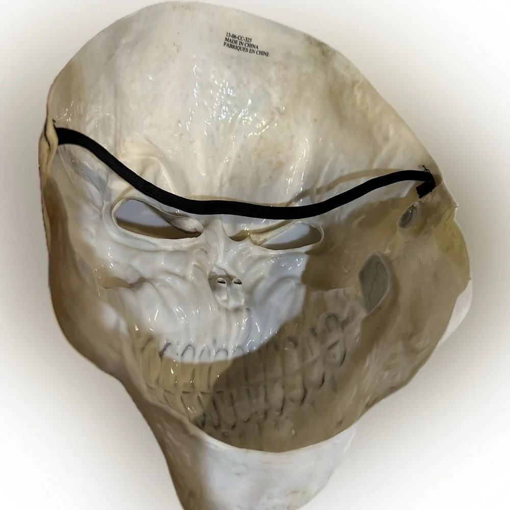 SKELETON ADULT MASK HALLOWEEN COSTUME SCARY SKULL FACE ZOMBIE WALKING DEAD TRICK
